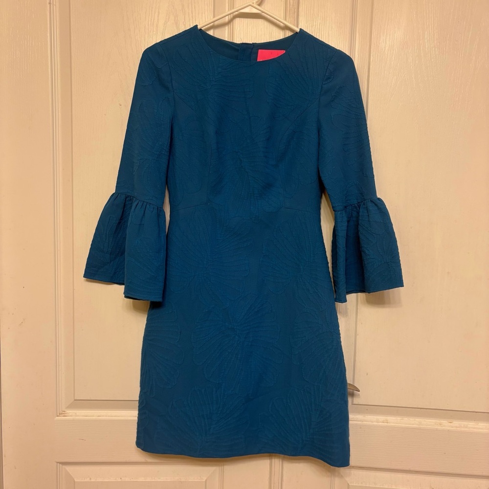Lilly Pulitzer Teal Long Sleeve Dress‎